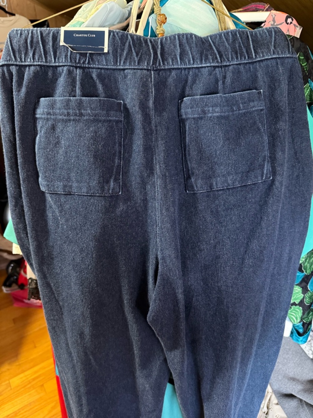 Charter Club Denim Joggers NWT - Picture 6 of 7